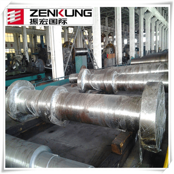cheap and high quality customized steel forged main shaft for water turbine china manufacturer zenkung